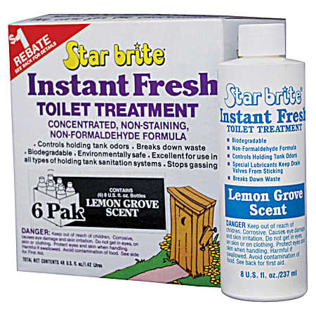 8 oz Lemon Scent Instant Fresh Toilet Treatment - 6 Pk