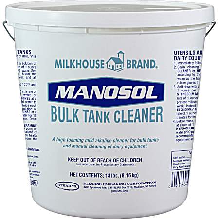 Manosol Bulk Tank Cleaner - 18 Lb.