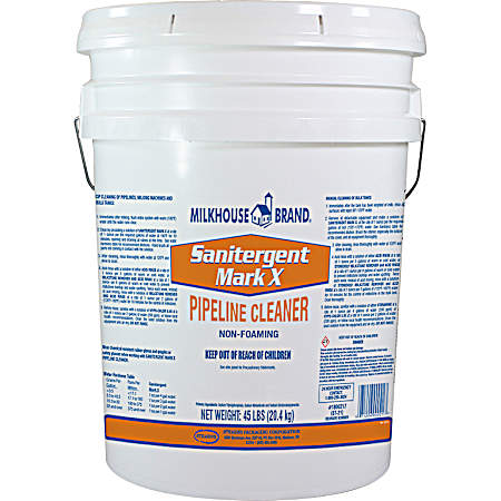 Non-Foaming Sanitergent Mark X Pipeline Cleaner