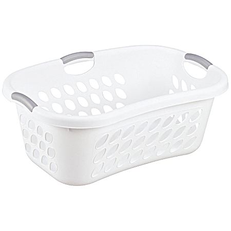 White Hip Laundry Basket