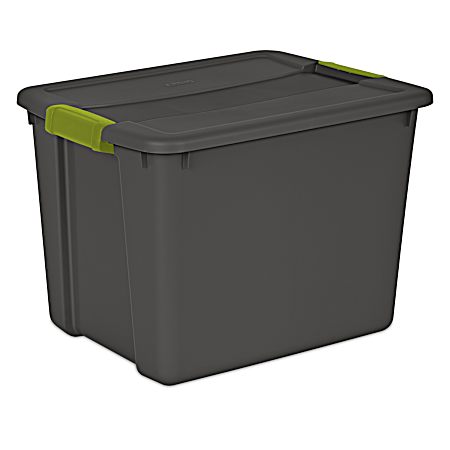 12 gal Gray/Fern Latch Storage Tote