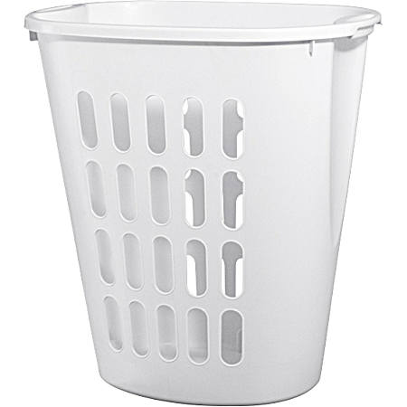 White Open Top Laundry Hamper