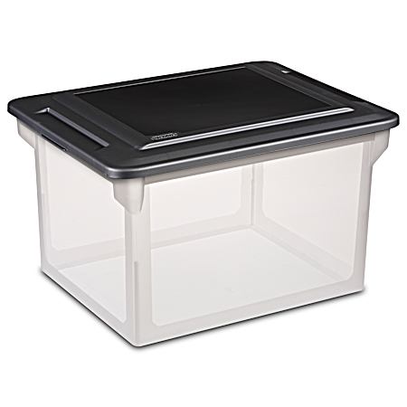 Clear/Black File Box