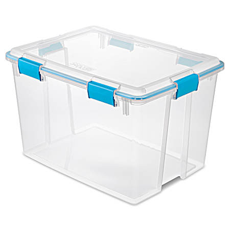 80 qt Clear Latching Gasket Box