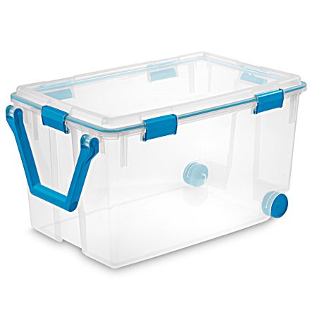 120 qt Clear Latching Gasket Box