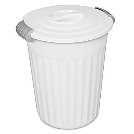24 qt White Utility Can