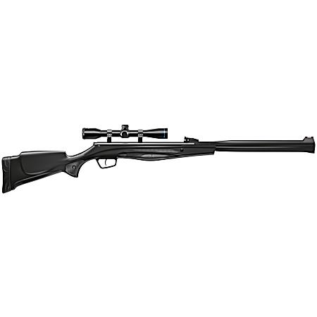 S4000-E Airgun with Suppressor, Black Synthetic Stock w/ Fiber Optic Sights and 4x32 Scope, .177 Cal