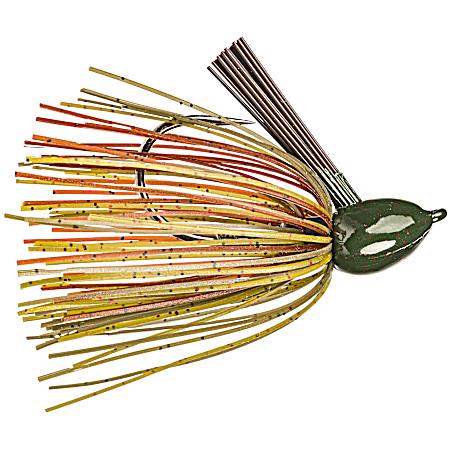 Hack Attack Fluoro Flippin' Jig-Green Pumpkin Craw