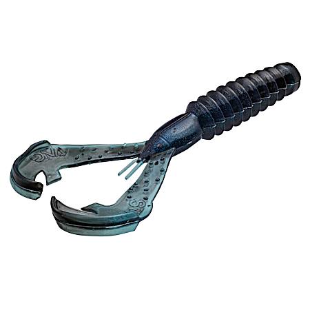 Black Blue Swirl Rage Ned Craw Bait