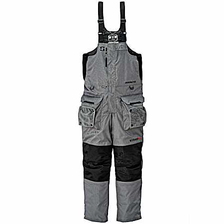 Men's Hardwater Gray/Black Bibs