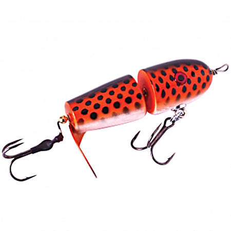 Nitewalker 4 in Orange Frog Topwater Musky Lure