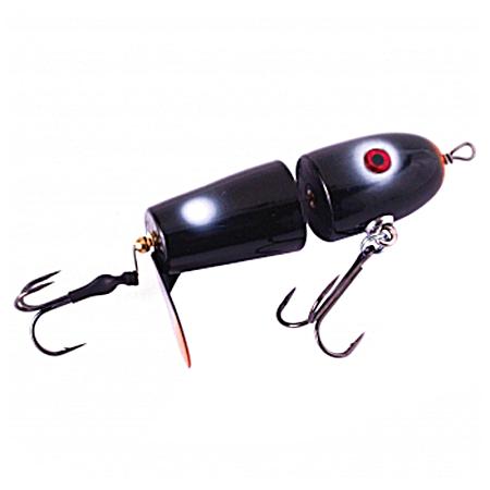 Nitewalker 4 in Black Topwater Musky Lure
