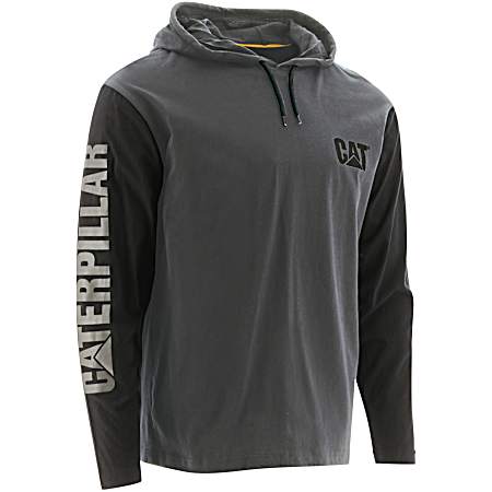 Men's Dark Shadow Graphic Hooded Long Sleeve Shirt
