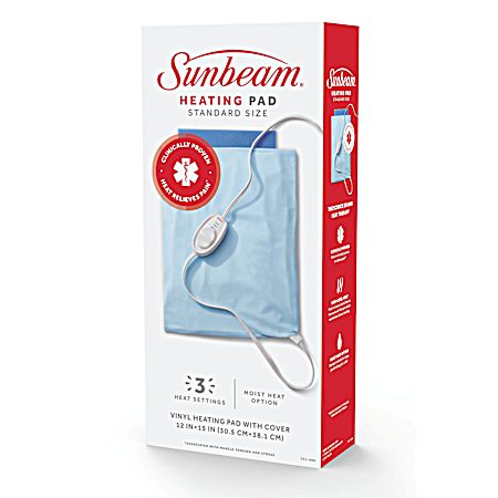 Moist/Dry Standard Size Light Blue Heating Pad