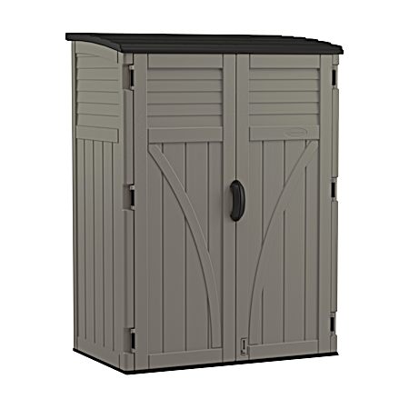 54 cu ft Stoney/Black Large Vertical Shed