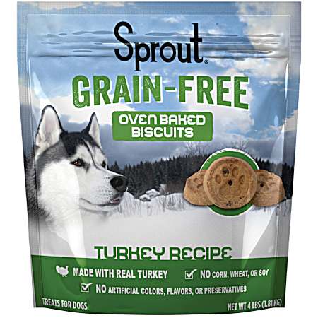 Grain-Free Oven Baked Biscuits Turkey Recipe Dog Treats