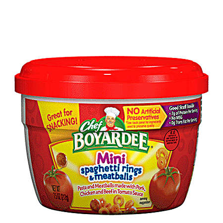 Mini Spaghetti Rings & Meatballs - 7.5 oz.
