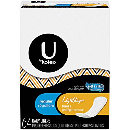 Lightdays Regular Daily Pantyliners - 64 ct