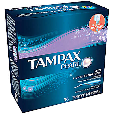 Pearl Lites Tampons - 36 ct
