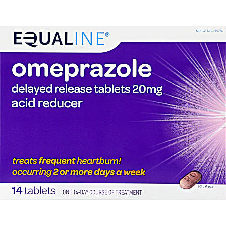 Omeprazole Acid Reducer Tablets - 14 ct