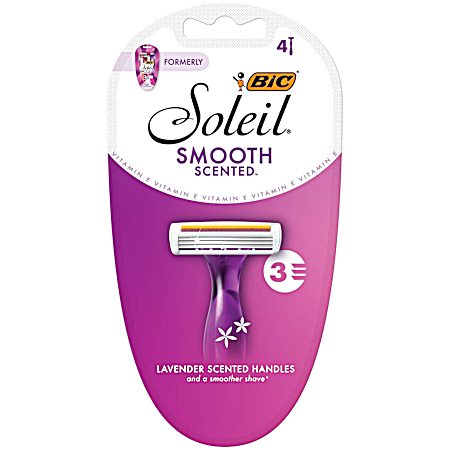 Soleil Smooth Scented Razors - 4 pk