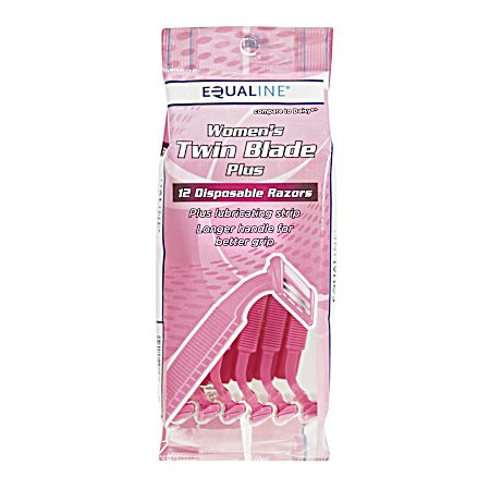 Women's Twin Blade Disposable Razors - 12 Pk