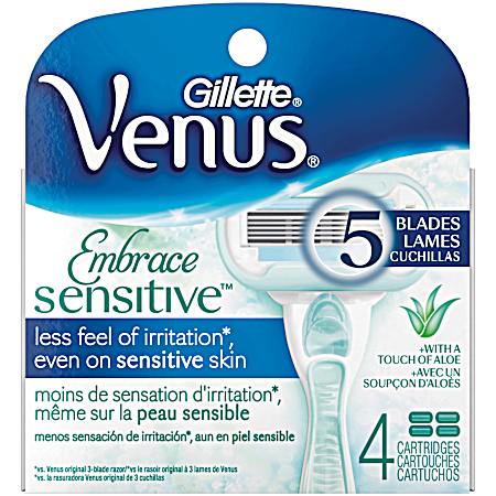 Venus Embrace Sensitive Cartridges - 4 pk