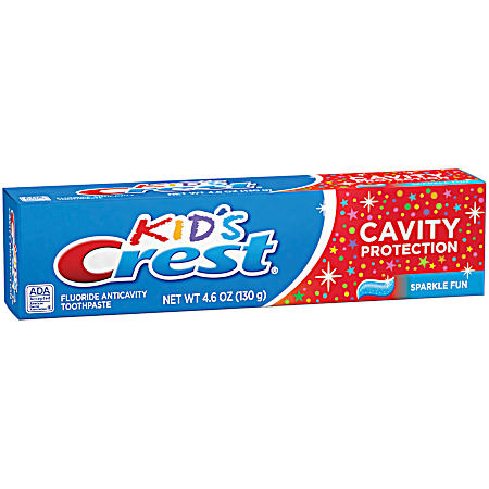 Kid's Cavity Protection 4.6 oz Sparkle Fun Toothpaste