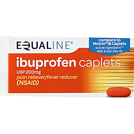 Ibuprofen Pain Reliever Caplets - 50 ct
