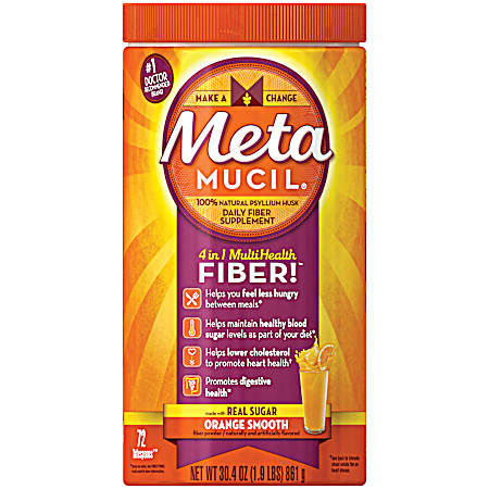 4 in 1 MultiHealth 30.4 oz Orange Smooth Daily Fiber Supplement