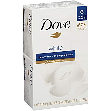 24 oz White Beauty Bar - 6 pk