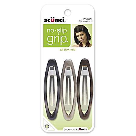 No Slip Grip Oval Clips - 3 pk