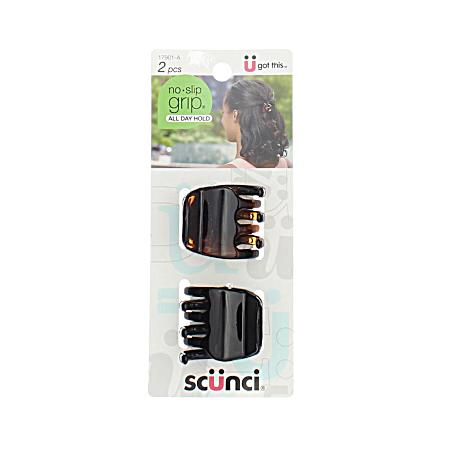 No-Slip Grip Flexible Claw Clips - 2 Pk
