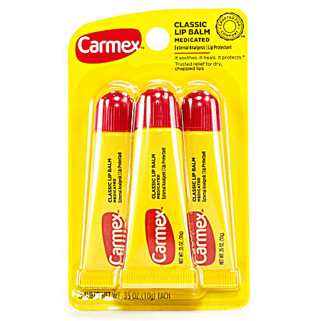 1.05 oz Classic Medicated Lip Balm - 3 pk