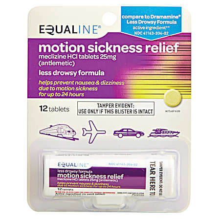 Motion Sickness Relief Tablets Travel Vial