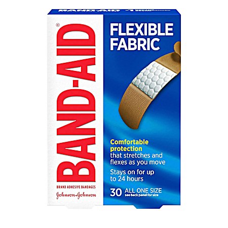 Flexible Fabric Adhesive Bandages - 30 ct