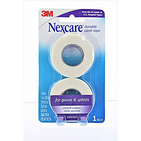 Durable Cloth First Aid Tape - 2 Pk