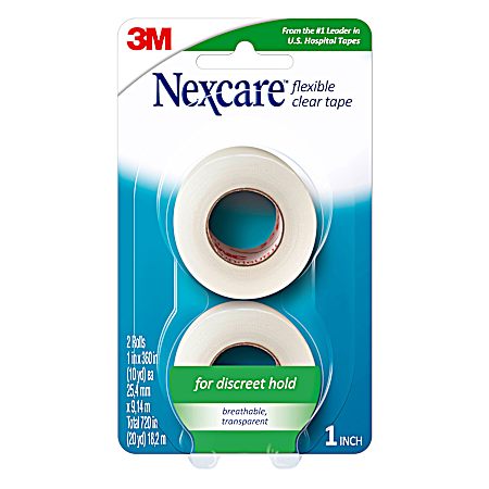 Flexible Clear First Aid Tape - 2 ct