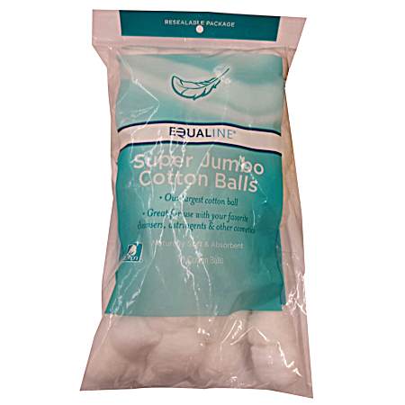 Super Jumbo Cotton Balls - 70 Count