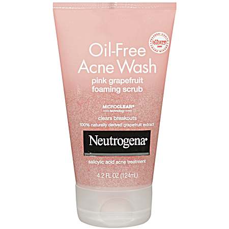 4.2 oz Oil-Free Pink Grapefruit Foaming Acne Wash