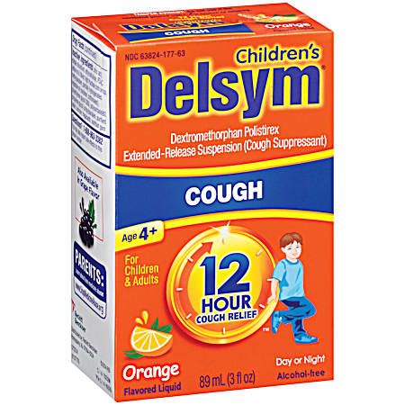 Children's 12-Hour 3 fl oz Orange Cough Suppressant