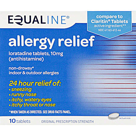 Non-Drowsy 24-Hour Allergy Relief Tablets - 10 ct