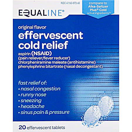 Original Effervescent Cold Relief Tablets - 20 ct