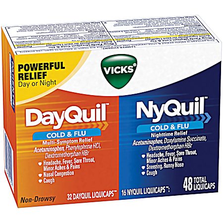 DayQuil/NyQuil Cold & Flu Multi-Symptom Relief Co-Pack