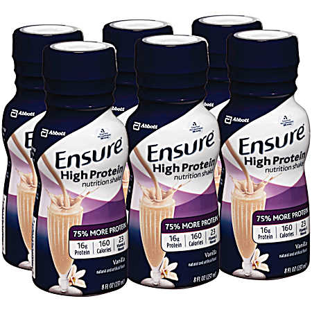 High Protein 8 fl oz Vanilla Nutrition Drink - 6 Pk