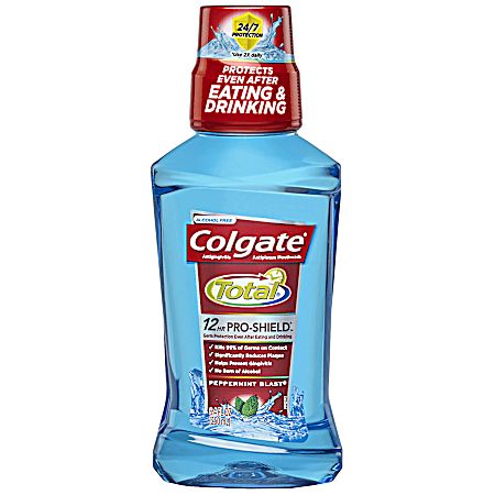 Total 12HR Pro-Shield 8.4 fl oz Peppermint Alcohol-Free Mouthwash