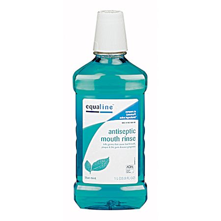 33.8 oz Blue Mint Antiseptic Mouth Rinse
