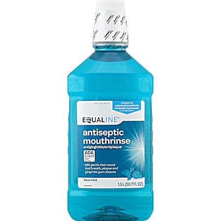 50.7 fl oz Blue Mint Antiseptic Mouthwash