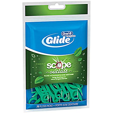 Scope Outlast Dental Floss Picks - 75 ct
