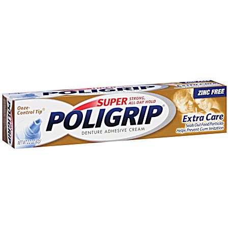 Extra Care 2.2 oz Super Hold Denture Adhesive Cream